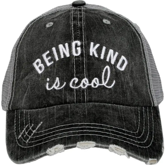 Being Kind Is Cool Hat - Black