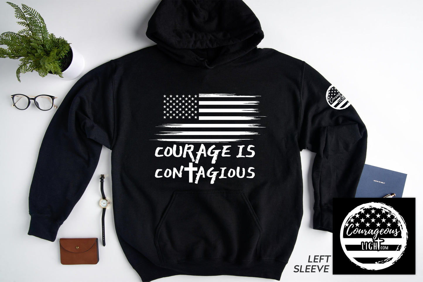 Courage Is Contagious - Unisex Hoodie