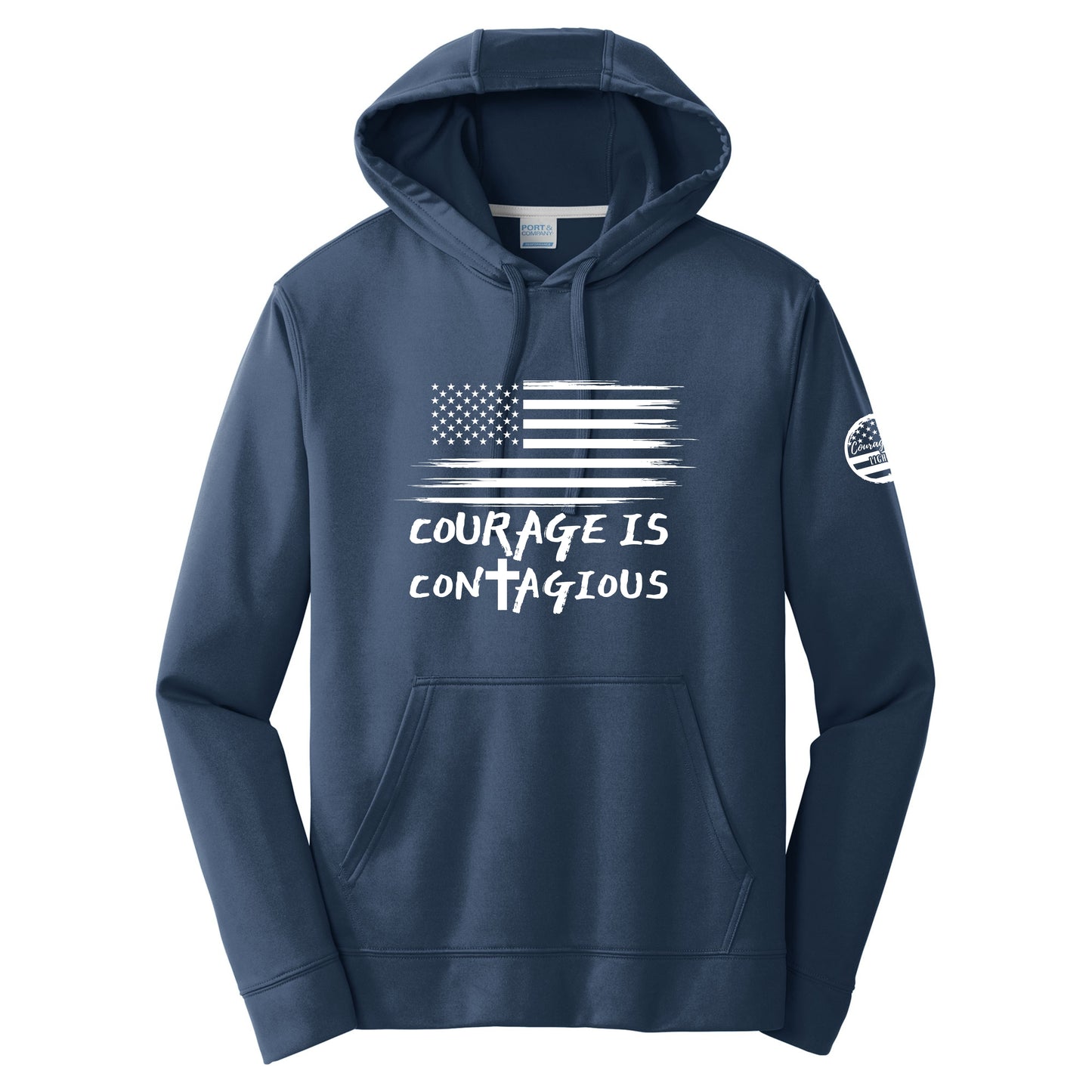 Courage Is Contagious - Unisex Dry Fit Performance Hoodie