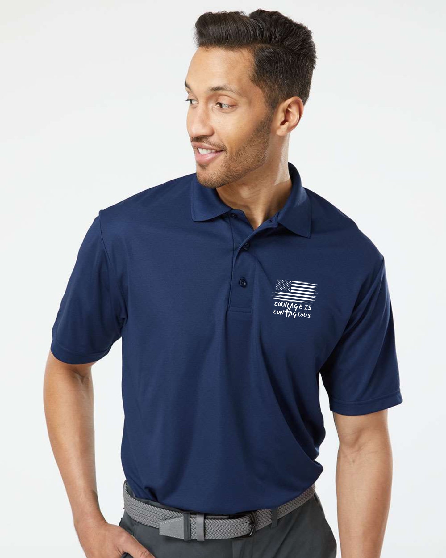 Courage Is Contagious - Unisex Polo - Basic or Dry Fit