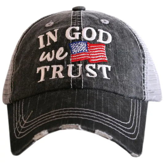 In God We Trust Hat - Black