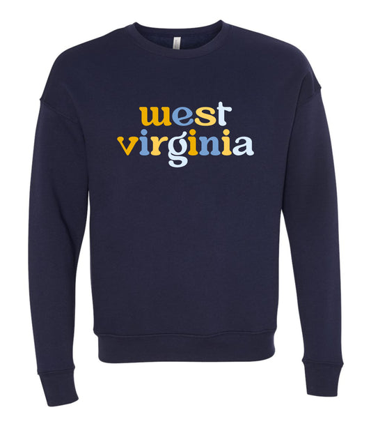 West Virginia - Unisex Sweatshirt - Navy